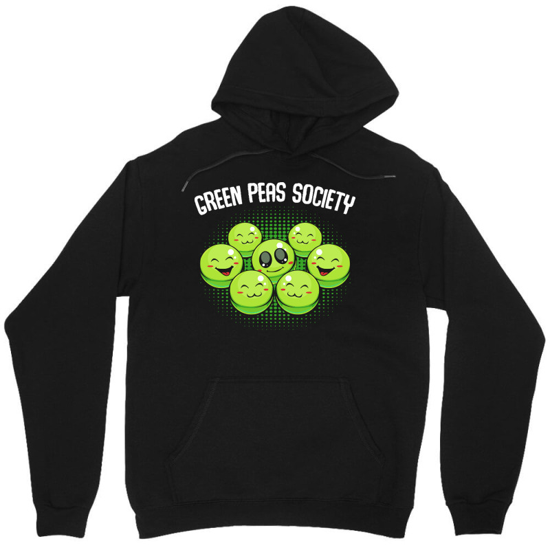 Vegetables T  Shirt Peas   Green Peas Society   Cute Kawaii Vegan Pun Unisex Hoodie | Artistshot