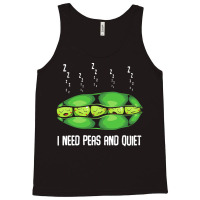 Vegetables T  Shirt Peas   I Need Peas And Quiet   Cute Sleeping Veget Tank Top | Artistshot