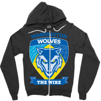 The-warrington-wolves-pen Zipper Hoodie | Artistshot