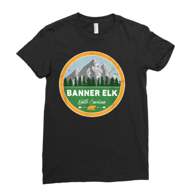 Banner Elk North Carolina Nc Blue Ridge Mountains Forest T Shirt Ladies Fitted T-shirt Designed By Kasraconole