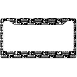 gamer at work eye contact small talk currently unavailable t shirt License Plate Frame | Artistshot