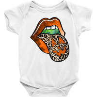 Lips Leopard Pumpkin Halloween Baby Bodysuit | Artistshot