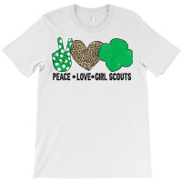 Peace Love Cookie Scout For Girls Bakery Cookie Season T Shirt T-shirt | Artistshot