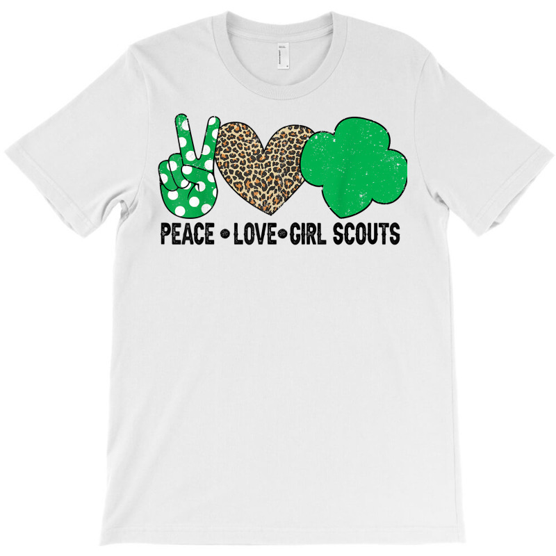 Peace Love Cookie Scout For Girls Bakery Cookie Season T Shirt T-Shirt by oluwafemimccullers | Artistshot