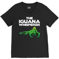 funny iguana design for men women reptile lover herpetology t shirt V-Neck Tee | Artistshot