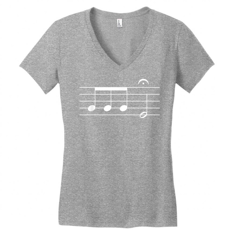 Beethoven 5th Symphony Notes   Classical Music Composer T Shirt Women's V-Neck T-Shirt by towamingle | Artistshot