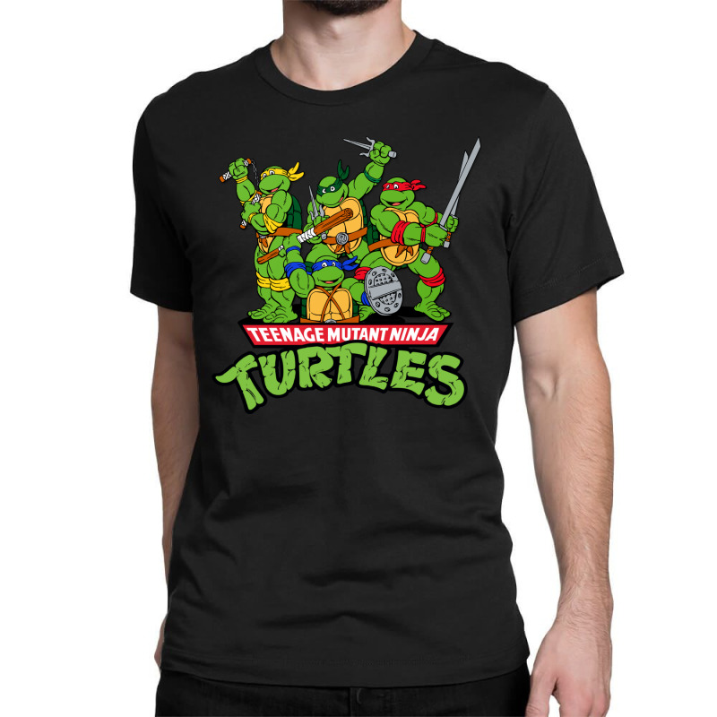 Teenage Mutant Ninja Turtles Men's Tmnt Retro Cartoon Graphic T