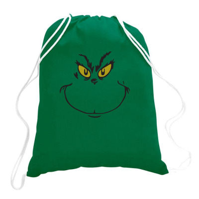 Grinch Printed Long Sleeve Hoodies Drawstring Bags Designed By Apollo