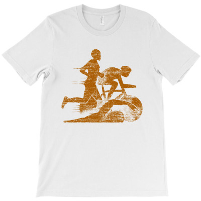 Sports Lover Triathlete Swim Bike Run Gift Idea Triathlon T-shirt Designed By Bruno18