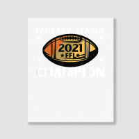 Fantasy League Champion Ffl Football 2021 Winner Vintage T Shirt Portrait Canvas Print | Artistshot