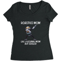 Funny Robot For Mom Mama Robotics Technology Machine Robots Women's Triblend Scoop T-shirt | Artistshot