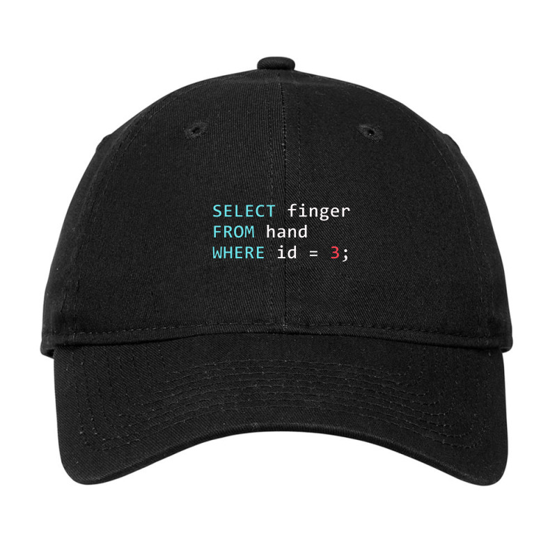 Funny Sql Query Geek Database Programmer Adjustable Cap by irhamtsani | Artistshot