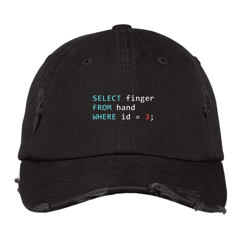 Funny Sql Query Geek Database Programmer Vintage Cap by irhamtsani | Artistshot