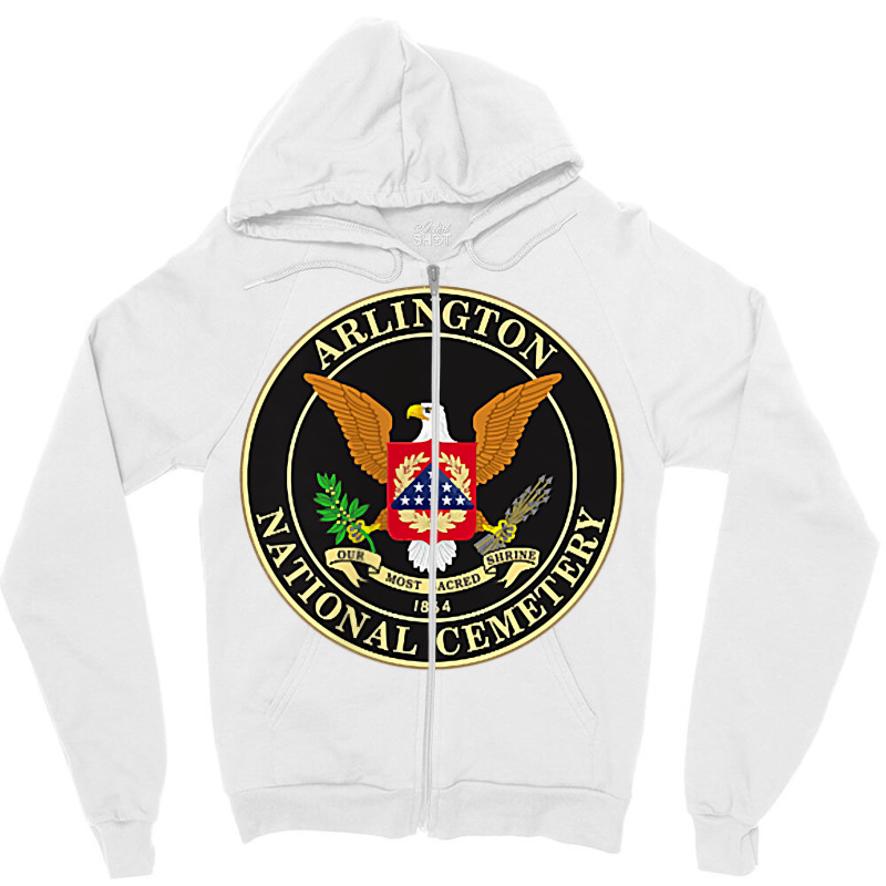 Front & Back Arlington National Cemetery T Shirt Zipper Hoodie by emaliekrein | Artistshot