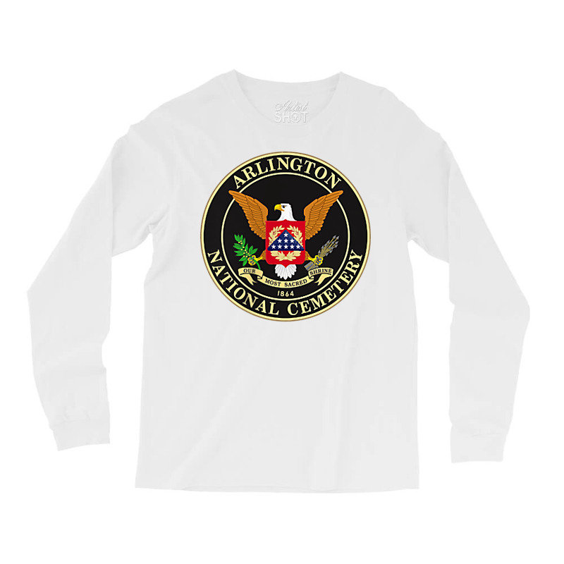 Front & Back Arlington National Cemetery T Shirt Long Sleeve Shirts by emaliekrein | Artistshot