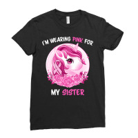 Unicorn Lover Pony Im Wearing Pink For My Sister Unicorn Kids Toddlers Ladies Fitted T-shirt | Artistshot