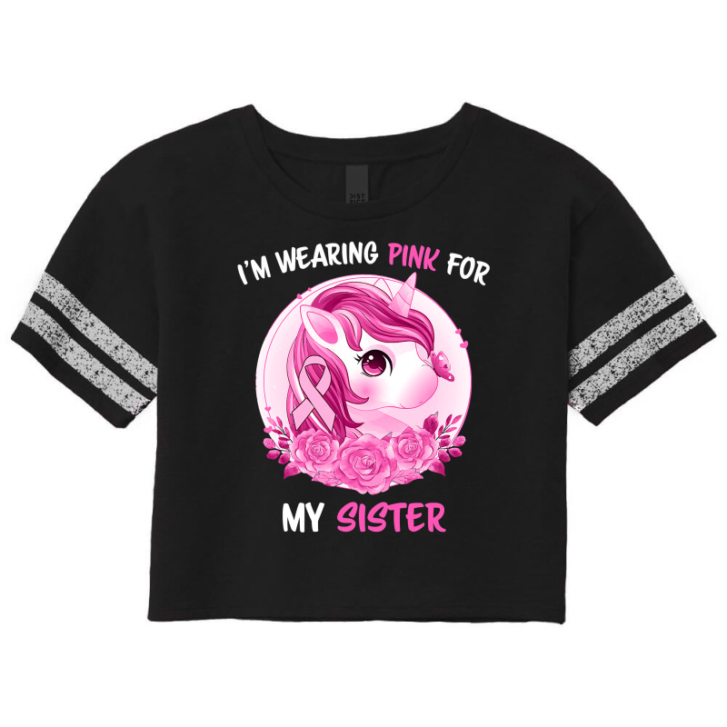 Unicorn Lover Pony Im Wearing Pink For My Sister Unicorn Kids Toddlers Scorecard Crop Tee by offensejuggler | Artistshot