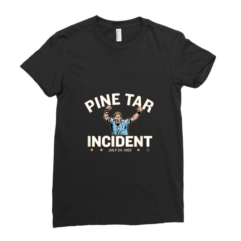 Officially Licensed George Brett Pine Tar Incident Ladies Fitted T-Shirt by kamiatun | Artistshot