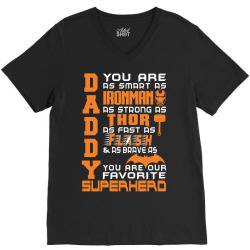 DADDY - Fathers Day - Gift for Dad _(SO) V-Neck Tee | Artistshot