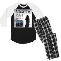 Alanis Morissette Jagged Little Pill Tour Dates 2022 Waldjinah Men's 3/4 Sleeve Pajama Set | Artistshot