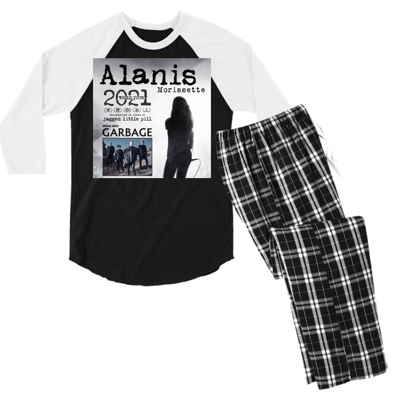 Alanis Morissette Jagged Little Pill Tour Dates 2022 Waldjinah Men's 3/4 Sleeve Pajama Set by alexanderchloe | Artistshot