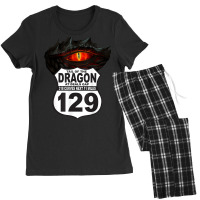 Motorcycle Highway 129 Tail The Dragon Deals Gap 318 Curves T Shirt Women's Pajamas Set | Artistshot