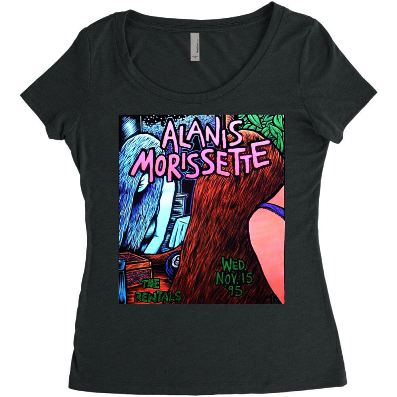 Alanis Morissette Tour Dates 2022 Waldjinah Women's Triblend Scoop T-shirt by alexanderchloe | Artistshot