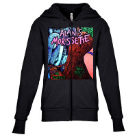 Alanis Morissette Tour Dates 2022 Waldjinah Youth Zipper Hoodie | Artistshot