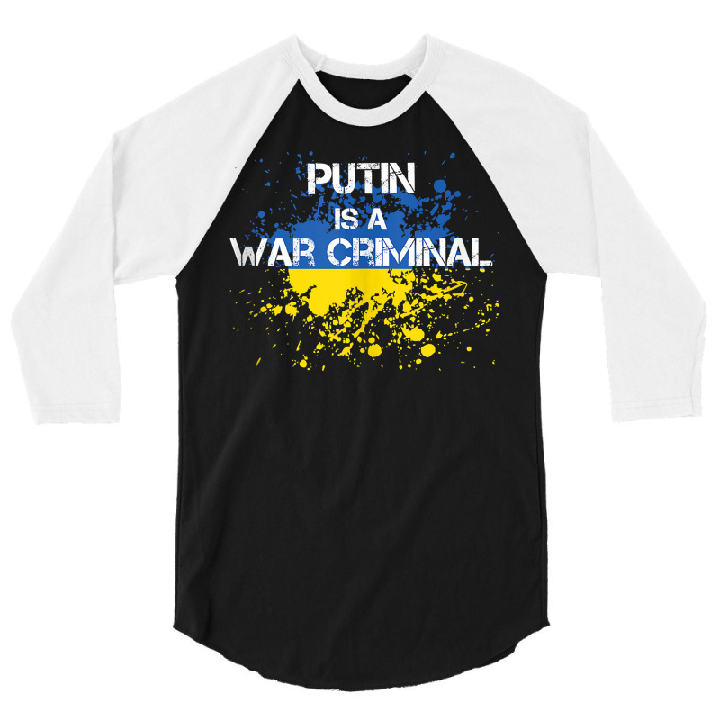 Putin Is A War Criminal Tank Top 3/4 Sleeve Shirt by oluwafemimccullers | Artistshot