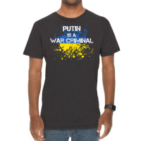 Putin Is A War Criminal Tank Top Vintage T-shirt | Artistshot