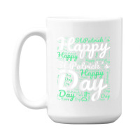 Happy St Patricks Day Wordart 15 Oz Coffee Mug | Artistshot