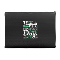 Happy St Patricks Day Wordart Accessory Pouches | Artistshot