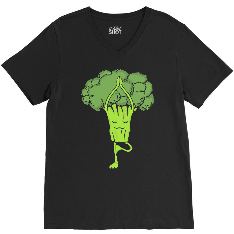 Broccoli Lovers T  Shirt Broccoli Lover Women Yoga Gift Men Meditation V-Neck Tee by adolphsteuber754 | Artistshot