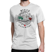 Monterrey Mexico Road Map Art - Earth Tones Classic T-shirt | Artistshot