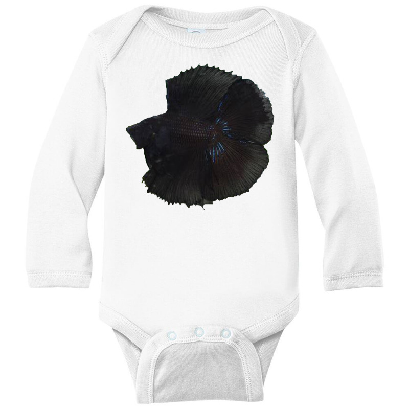 Double Tail Black Long Sleeve Baby Bodysuit | Artistshot