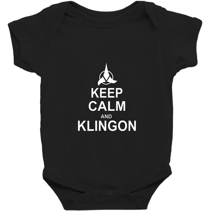 Keep Calm And Klingon Baby Bodysuit | Artistshot