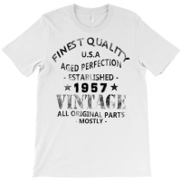 Vintage 1957 Black T-shirt | Artistshot