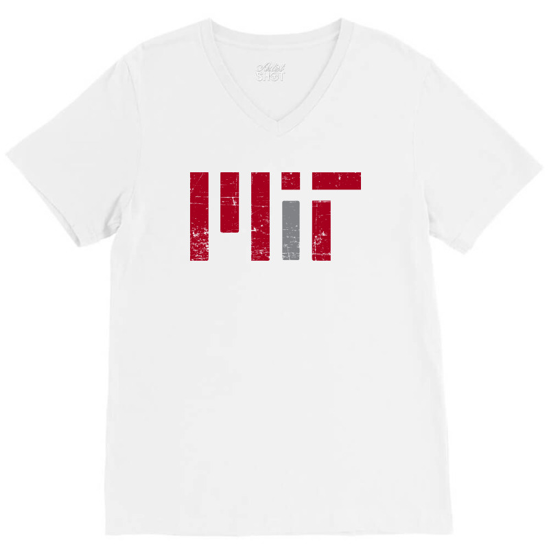 Mit Massachusetts Institute Of Technology Vintage V-neck Tee | Artistshot