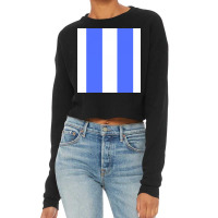 Blue Lines Art Cropped Sweater | Artistshot