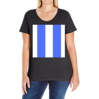 Blue Lines Art Ladies Curvy T-shirt | Artistshot