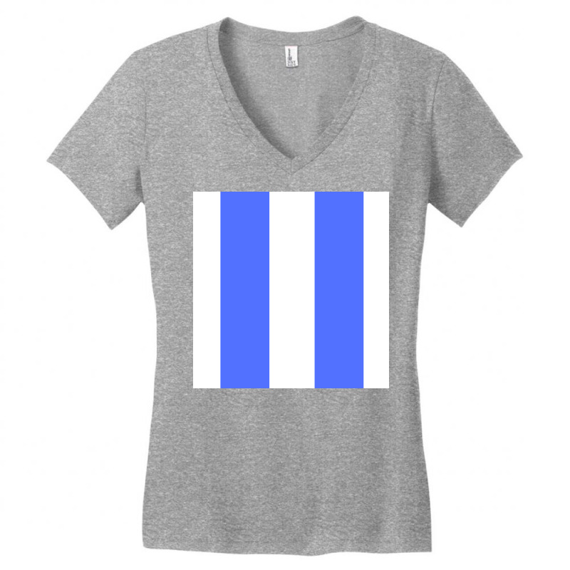 Blue Lines Art Women's V-Neck T-Shirt by American choice | Artistshot