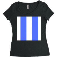 Blue Lines Art Women's Triblend Scoop T-shirt | Artistshot