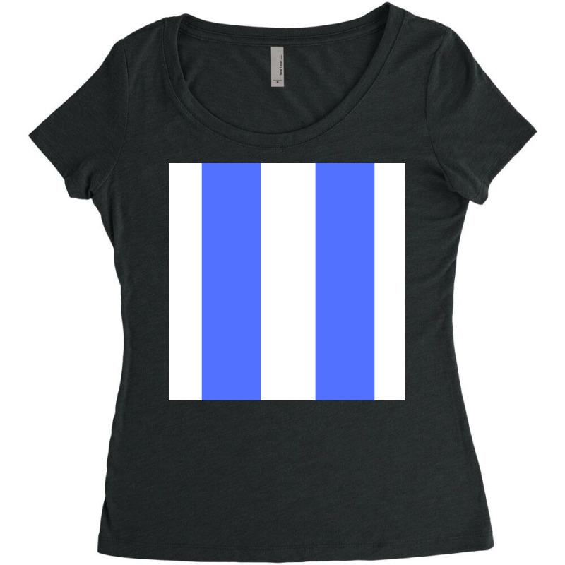 Blue Lines Art Women's Triblend Scoop T-shirt by American choice | Artistshot