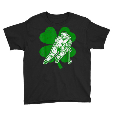 Ice Hockey Lover Irish Shamrock Hockey St. Patrick's Day T Shirt Youth Tee Designed By Kadejahdomenick