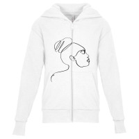 Abstract Minimal Women Youth Zipper Hoodie | Artistshot