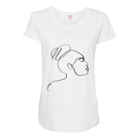 Abstract Minimal Women Maternity Scoop Neck T-shirt | Artistshot