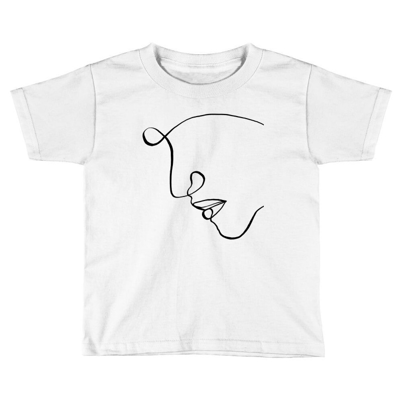 Minimal Abstract Women Face Line Art Toddler T-shirt by Doodle Intent | Artistshot