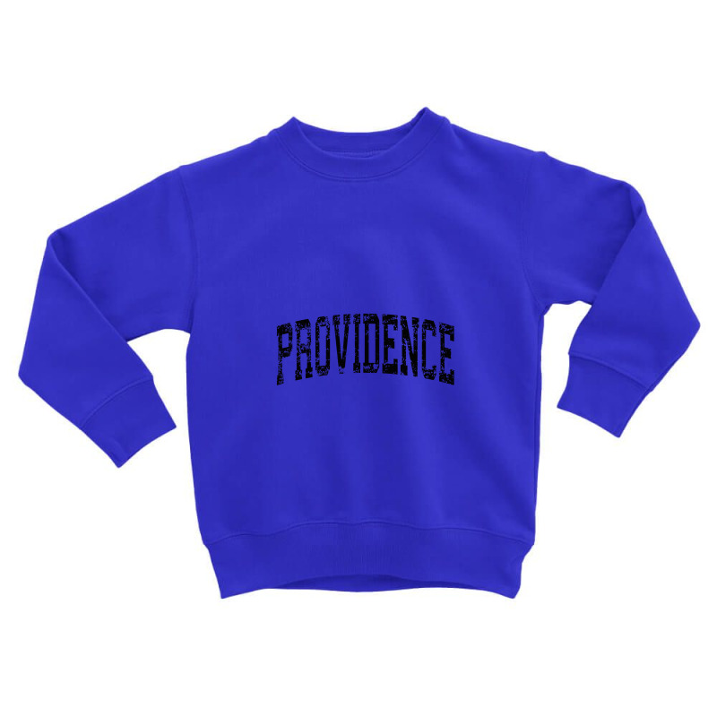 Providence Rhode Island Ri Vintage Athletic Sports Black Des Toddler Sweatshirt by kamiatun | Artistshot