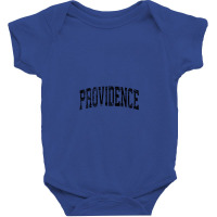 Providence Rhode Island Ri Vintage Athletic Sports Black Des Baby Bodysuit | Artistshot