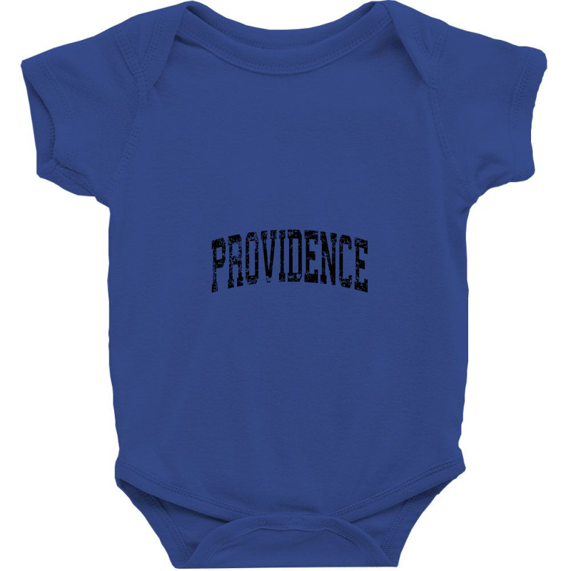 Providence Rhode Island Ri Vintage Athletic Sports Black Des Baby Bodysuit by kamiatun | Artistshot